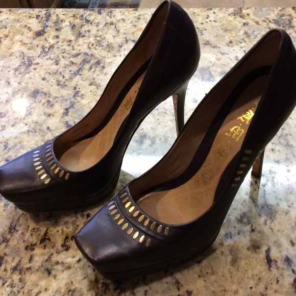 LAMB brown leather heels - Picture 2 of 8